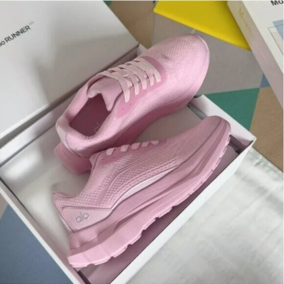 Alo Yoga Runner Pink Athletic Shoes - Picture 1 of 6